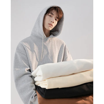 Wiaofellas Vintage Spring Autumn Men Hoodies Sweatshirt Streetwear Hip Hop Jackets Long Sleeve Casual Korean Fashion Tops High Quality